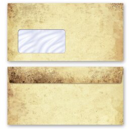 Briefpapier Set FEDER AUF ALTEM PAPIER - 40-tlg. DL (mit Fenster)