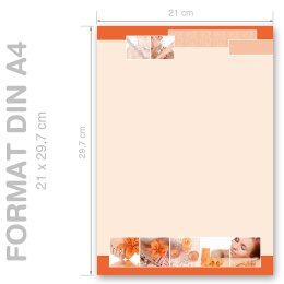 ENTSPANNUNG Briefpapier Reisemotiv CLASSIC 20 Blatt Briefpapier, DIN A4 (210x297 mm), A4C-8250-20