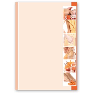 Briefpapier ENTSPANNUNG - DIN A5 Format 50 Blatt Wellness & Beauty, Reisemotiv, Paper-Media