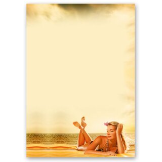 Briefpapier RELAXEN AM SEE - DIN A4 Format 50 Blatt Wellness & Beauty, Reisen, Paper-Media