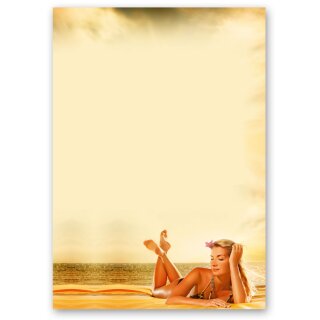Briefpapier RELAXEN AM SEE - DIN A5 Format 100 Blatt Wellness & Beauty, Reisen, Paper-Media