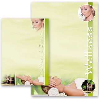 Briefpapier WELLNESS & BEAUTY Wellness & Beauty, Reisemotiv, Paper-Media