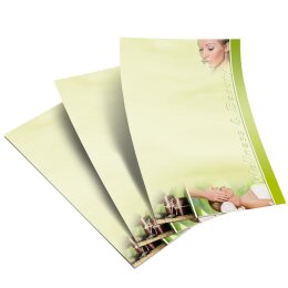 Briefpapier WELLNESS & BEAUTY - DIN A5 Format 50 Blatt
