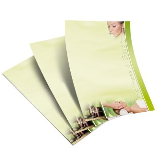 Briefpapier WELLNESS & BEAUTY - DIN A5 Format 100 Blatt