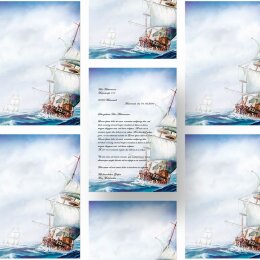Briefpapier AUF DEM MEER - DIN A4 Format 50 Blatt