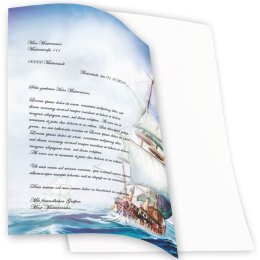 Briefpapier AUF DEM MEER - DIN A4 Format 100 Blatt