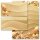 Briefpapier Set MUSCHELN IM SAND - 20-tlg. DL (ohne Fenster)