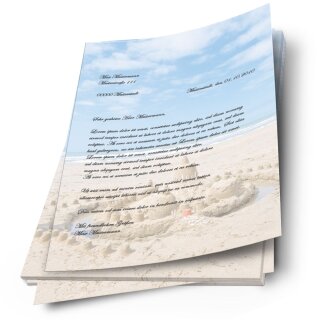 Briefpapier SANDBURG - DIN A4 Format 50 Blatt