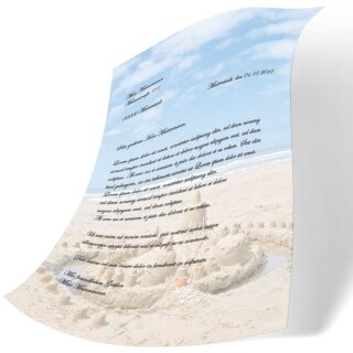 Briefpapier SANDBURG - DIN A5 Format 100 Blatt