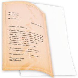 Briefpapier SPUREN IM SAND - DIN A4 Format 20 Blatt