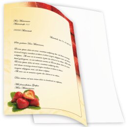 Briefpapier ERDBEEREN