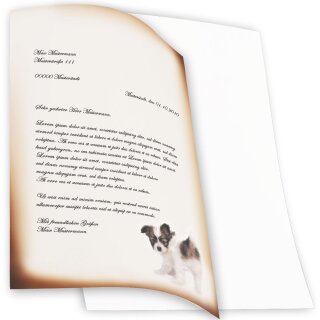 Briefpapier LUSTIGER WELPE - DIN A4 Format 20 Blatt