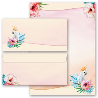 Briefpapier Set KAKADU - 20-tlg. DL (ohne Fenster)