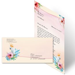 Briefpapier Set KAKADU - 20-tlg. DL (ohne Fenster)