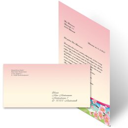 Briefpapier Set VIER JAHRESZEITEN - FRÜHLING - 20-tlg. DL (ohne Fenster)