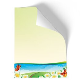 Briefpapier VIER JAHRESZEITEN - SOMMER - DIN A4 Format 20 Blatt