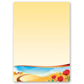 Briefpapier VIER JAHRESZEITEN - HERBST - DIN A4 Format 20 Blatt