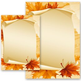 Briefpapier HERBSTBLÄTTER - DIN A5 Format 250 Blatt