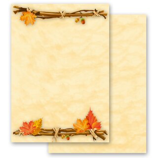 Briefpapier HERBSTGOLD - DIN A4 Format 100 Blatt