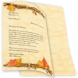 Briefpapier HERBSTGOLD - DIN A4 Format 100 Blatt