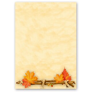 Briefpapier HERBSTGOLD - DIN A5 Format 100 Blatt