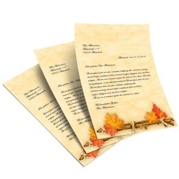 Briefpapier HERBSTGOLD - DIN A5 Format 100 Blatt