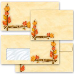 Briefumschläge HERBSTGOLD - 10 Stück C6 (ohne Fenster)