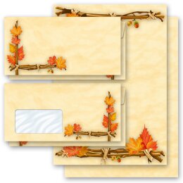 Briefpapier-Sets Herbstmotiv HERBSTGOLD