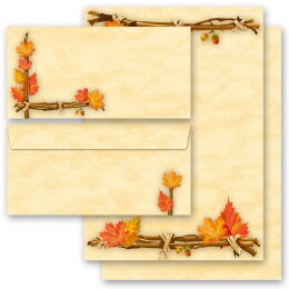 Briefpapier Set HERBSTGOLD - 200-tlg. DL (ohne Fenster)