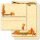 Briefpapier Set HERBSTGOLD - 200-tlg. DL (ohne Fenster)
