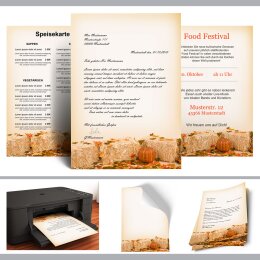 Briefpapier HERBSTLAUB - DIN A4 Format 50 Blatt