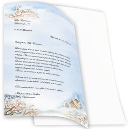 Motivpapier WINTERLANDSCHAFT - DIN A4 Format 250 Blatt