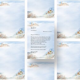 Motivpapier WINTERLANDSCHAFT - DIN A5 Format 50 Blatt