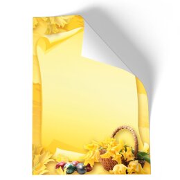 Briefpapier - Motiv OSTERFEST | Ostern | Hochwertiges DIN A5 Briefpapier - 250 Blatt | 90 g/m² | einseitig bedruckt | Online bestellen!