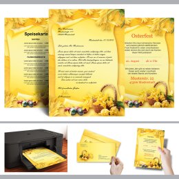 Briefumschläge OSTERFEST - 10 Stück DIN LANG (ohne Fenster)