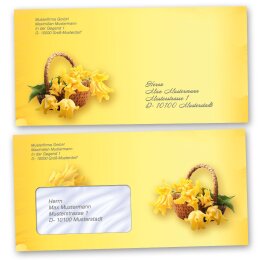 Briefumschläge Ostern, OSTERFEST 50 Briefumschläge (ohne Fenster) - DIN LANG (220x110 mm) | selbstklebend | Online bestellen! | Paper-Media
