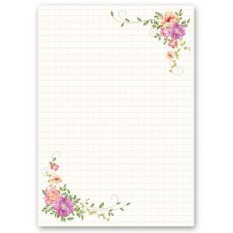 Blumenmotiv | Briefpapier - Motiv BLUMENBRIEF | Blumen...