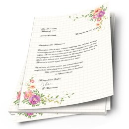 Briefpapier BLUMENBRIEF - DIN A4 Format 20 Blatt