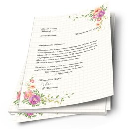 Briefpapier BLUMENBRIEF - DIN A4 Format 100 Blatt