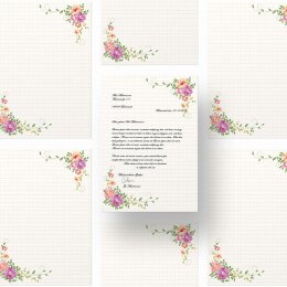 Briefpapier BLUMENBRIEF - DIN A4 Format 250 Blatt