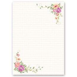 Motiv-Briefpapier-Sets Blumen & Blüten,...
