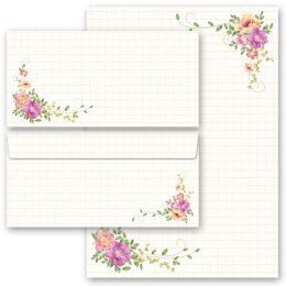 Briefpapier Set BLUMENBRIEF - 20-tlg. DL (ohne Fenster)...