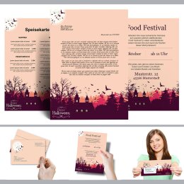 Briefpapier HAPPY HALLOWEEN - DIN A6 Format 100 Blatt