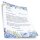 Briefpapier - Motiv BLAUE HORTENSIEN | Blumen & Blüten | Hochwertiges DIN A4 Briefpapier - 100 Blatt | 90 g/m² | einseitig bedruckt | Online bestellen!