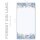 BLAUE HORTENSIEN Briefpapier Blumenmotiv CLASSIC 100 Blatt Briefpapier, DIN LANG (105x210 mm) Hoch, DLC-8358-100
