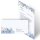 Briefpapier Set BLAUE HORTENSIEN - 40-tlg. DL (ohne Fenster)