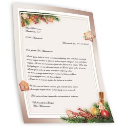 Briefpapier LEBKUCHENZEIT - DIN A4 Format 250 Blatt