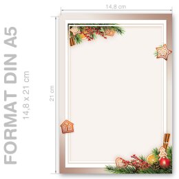 Briefpapier LEBKUCHENZEIT - DIN A5 Format 250 Blatt