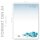 BLAUE WEIHNACHTSGESCHENKE Briefpapier  CLASSIC 100 Blatt Briefpapier, DIN A4 (210x297 mm), A4C-8360-100