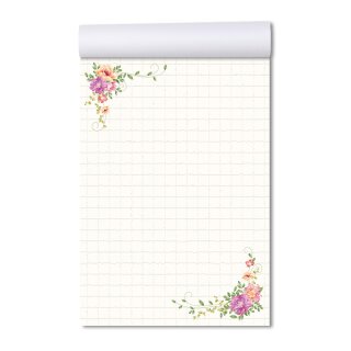 Notizblöcke BLUMENBRIEF | DIN A5 Format | 2 Blöcke Blumen & Blüten, , Paper-Media